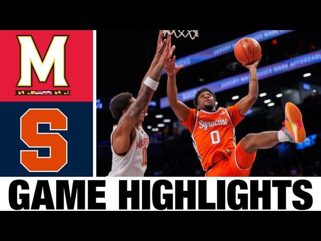 Syracuse vs Maryland Highlights | NCAA Men's Basketball | 2024 College Basketball