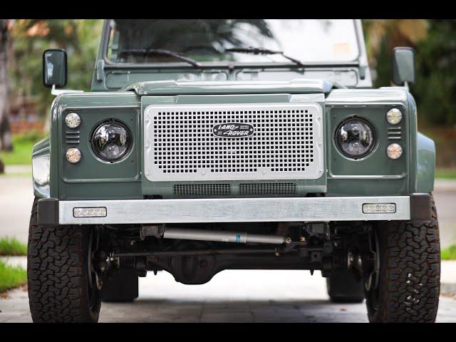 Green Heritage Land Rover Defender 90 Hard Top. Rebuilt. Restored. Classic Defender 90