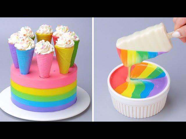  Most Satisfying COLORFUL Cake Decorating Ideas | So Yummy Chocolate Cake Tutorials | So Yummy