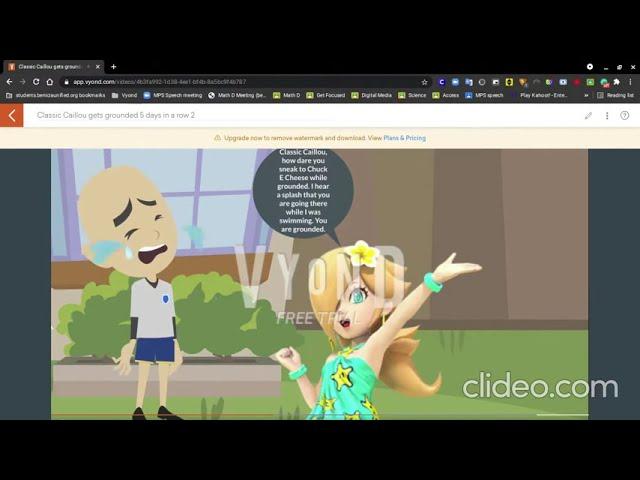 Caillou gets grounded collection season 10