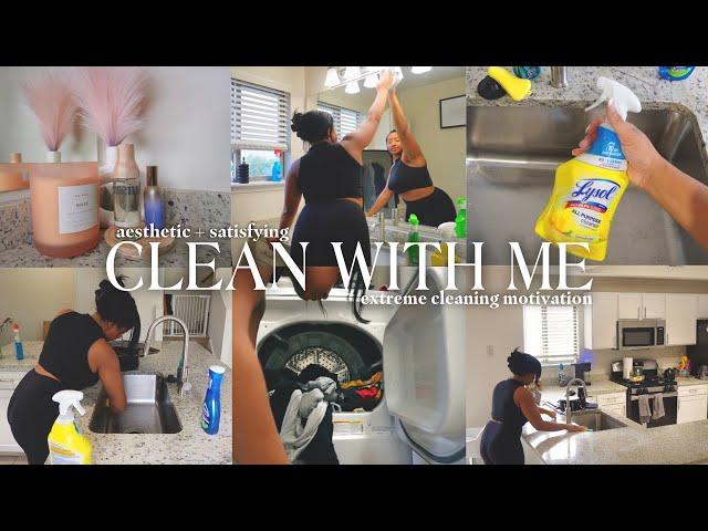 CLEAN WITH ME Weekly Home Reset | Aesthetic + Satisfying Extreme Cleaning Motivation 2024