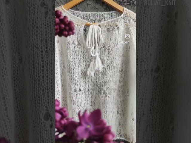  #knitting #вязаниеизтрикотажнойпряжи #crochet #схемывязанияспицами #паутинка #вязание