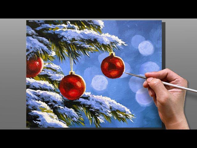 How to Paint Christmas Charms | Step-by-Step Acrylic Painting