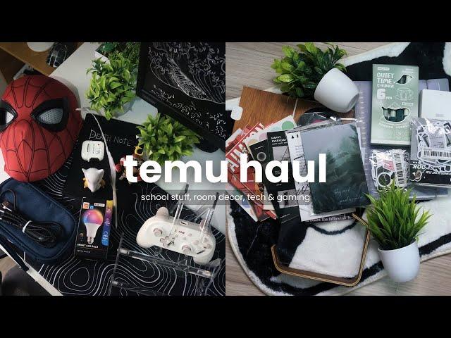 huge temu haul  ️ | tech and gaming, room decor, school stuff, & more!