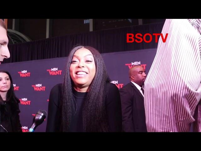 Taraji P. Henson Speaks With BlackSportsOnline At What Men Want Movie Screening