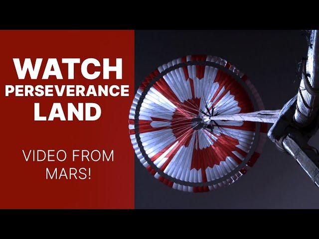 Watch NASA's Perseverance Rover Land | Video from Mars!