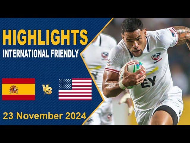 Highlights | Spain vs USA | AUTUMN NATIONS SERIES 2024