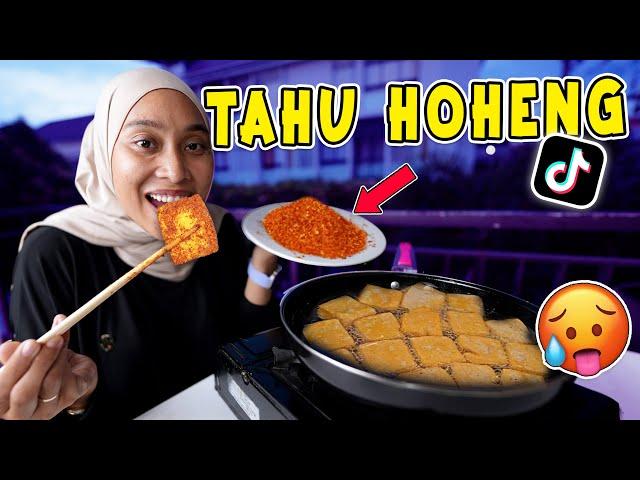 BIKIN MENU MASAKAN BARU!! TAHU HOHENG VIRAL MAKAN TAHU PANAS CAMPUR SAMBAL!!