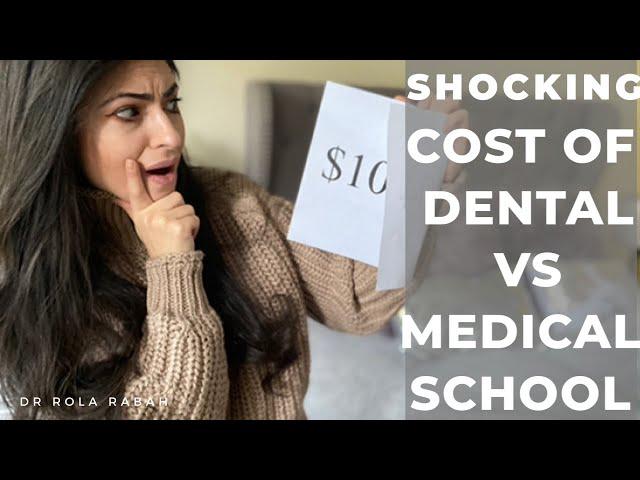 SHOCKING: Cost difference of dental vs medical school!!!!