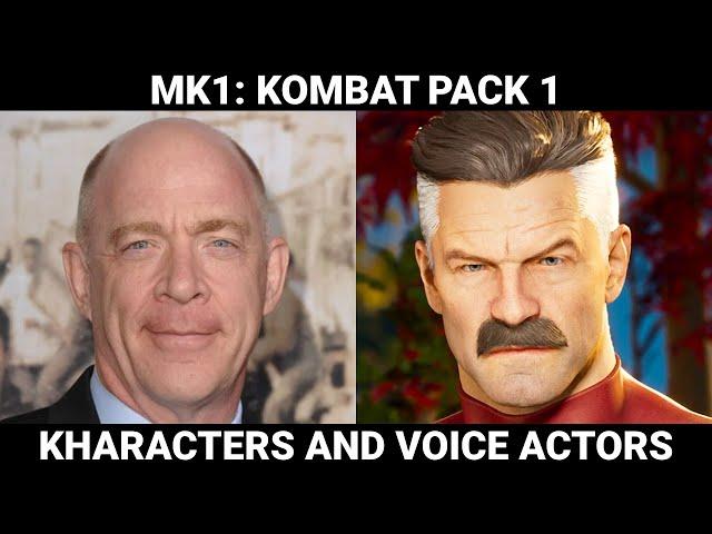 MK1: Kombat Pack 1 | Kharacters and Voice Actors (w/ Face Models)