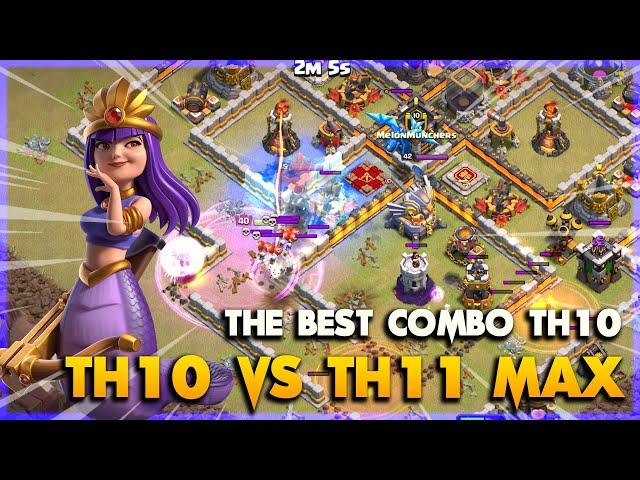 THE BEST COMBO TH10 VS TH11 MAX ON NEW UPDATED | Clash Of Clans