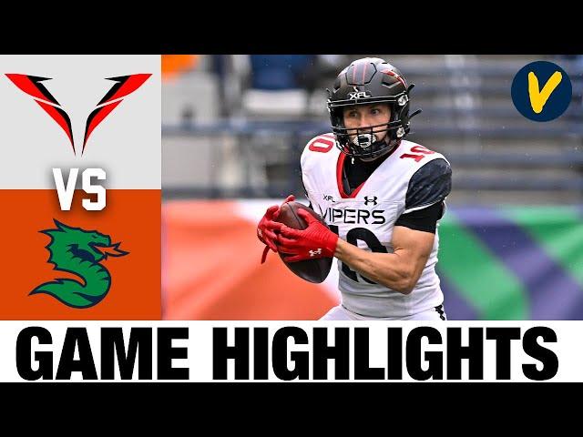 Vegas Vipers vs Seattle Dragons | Week 10 | 2023 XFL Highlights