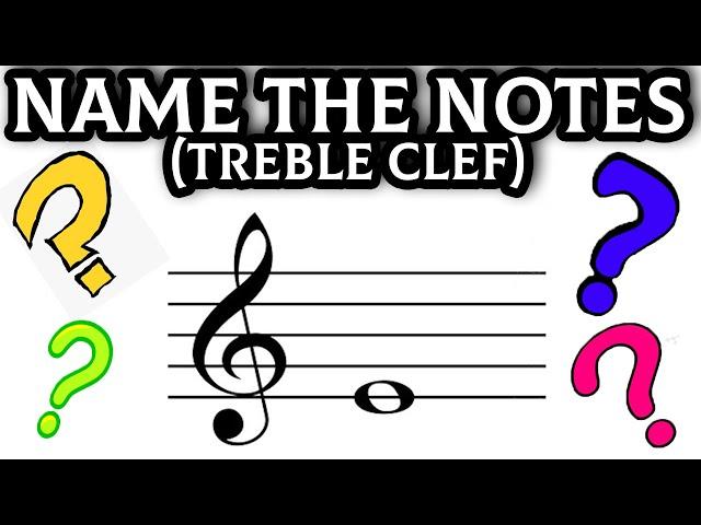 Name the Notes - Music Notation Quiz (treble clef)