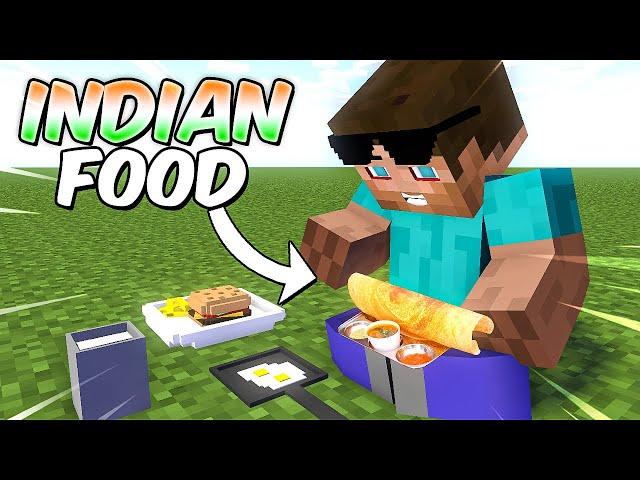 Minecraft But I Can Craft INDIAN FOODS!