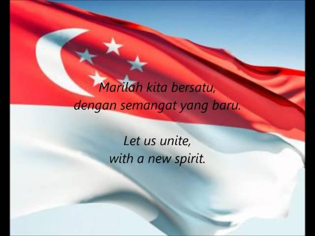 Singaporean National Anthem - "Majulah Singapura" (MS/EN)