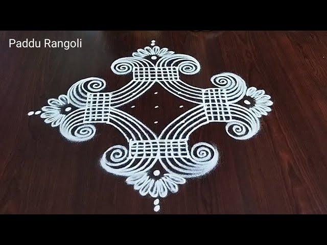 Dhanurmasam Muggulu ️7x3x3 dots Sankranti Muggulu ️ Latest Festival Rangoli ️Paddu Rangoli