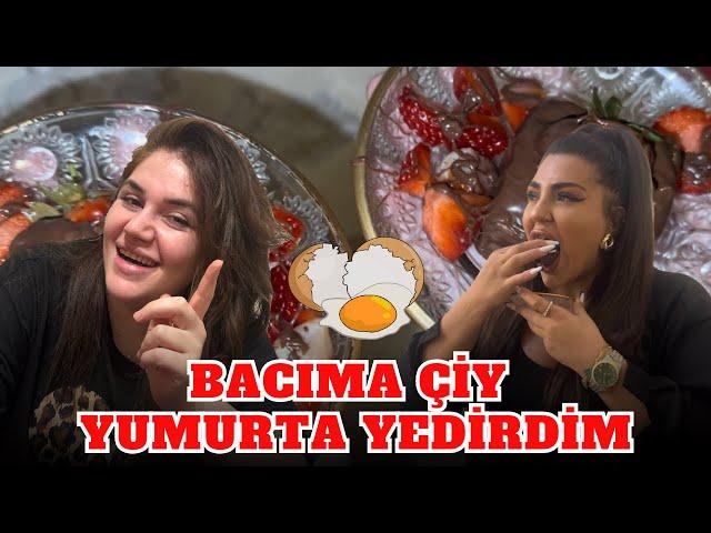 BACIMA ŞİRNİYYAT ADI İLƏ ÇİY YUMURTA YEDİRDİM | BİZƏ GƏLMƏYİNƏ PEŞMAN OLDU 