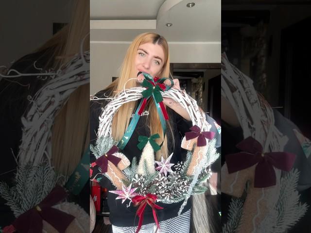 НОВОГОДНИЙ венок своими руками || новогодний декор своими руками #новогоднийдекор #новогоднийвенок