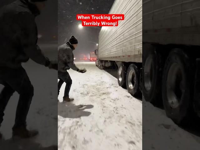 Rookie Trucker Fries Brakes Going Up The️Mountain #trucking #semi #truck #overheat #cdl #fail