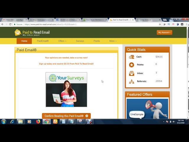 Understanding How Paid To Read Emails Works, Earn $50 Daily