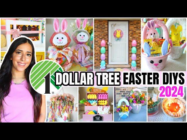 EASY Dollar Tree EASTER DIYS for 2024!  HIGH-END quick hacks (really!)