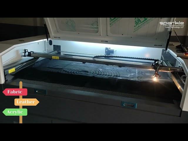 Non Metal Co2 Fabric Leather Laser Cutting Machine