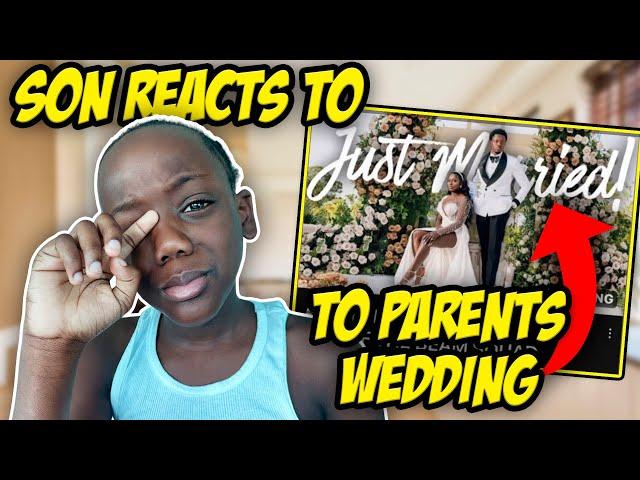 OUR SON SUPER SIAH REACTS TO OUR WEDDING VIDEO