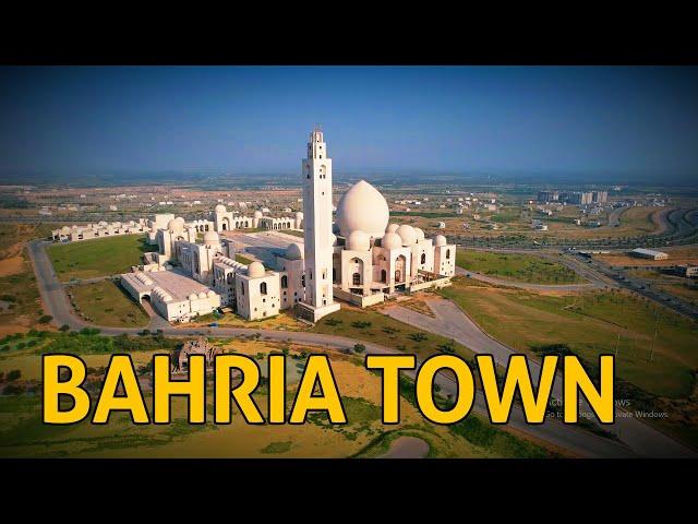 World's 3rd largest Mosque - Bahria Town Karachi - Drone View