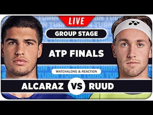 ALCARAZ vs RUUD | ATP Finals 2024 | LIVE Tennis Watchalong Stream