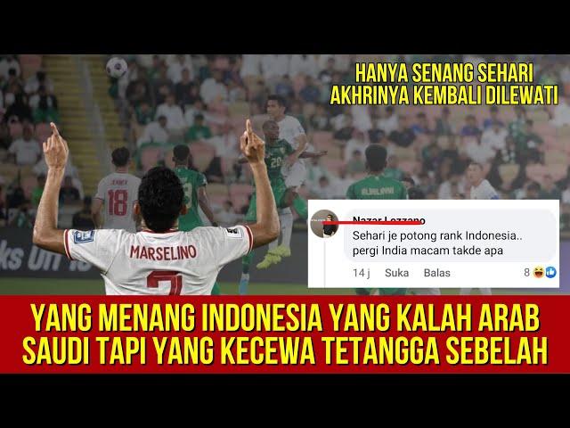 YANG KALAH ARAB SAUDI TAPI YANG KECEWA TETANGGA SEBELAH