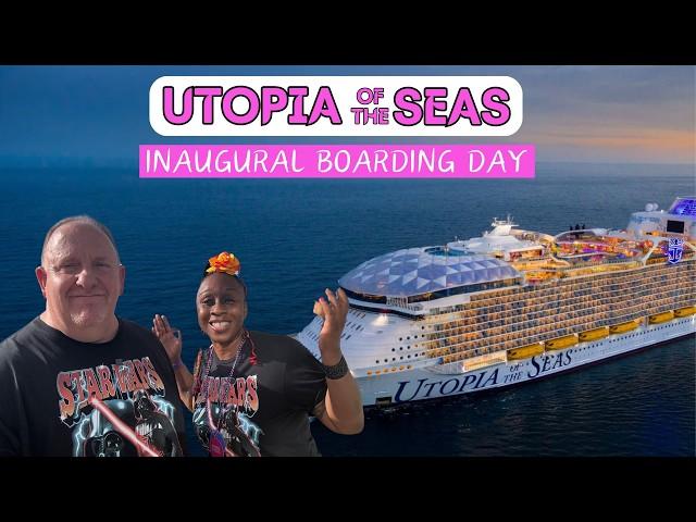 Utopia of the Seas Boarding Day Inaugural Sailing!