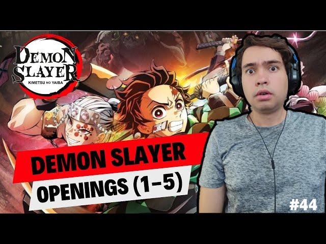 BEST ANIME? Pianist reacts to all DEMON SLAYER Openings for the first time!! (1-5)