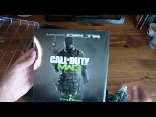 Limited edition xbox 360 and turtle beach ear force delta headset unboxing