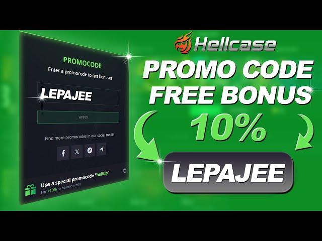 Hellcase Promo Code : LEPAJEE - Free Skins and Cases on Hellcase