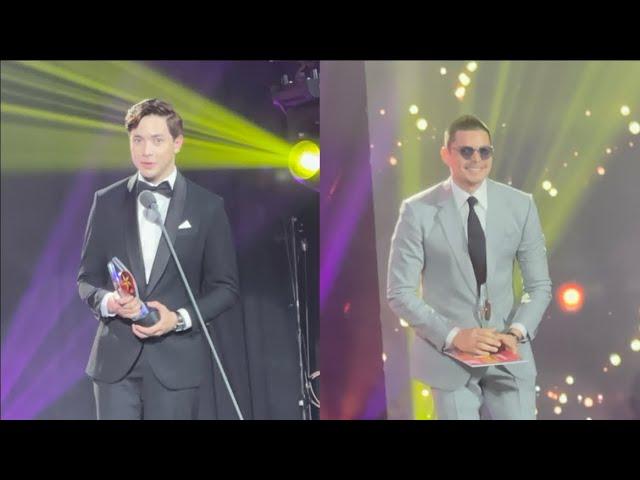 ALDEN RICHARDS AT DINGDONG DANTES TIE AS BEST ACTOR SA 40TH PMPC STAR AWARDS FOR MOVIES