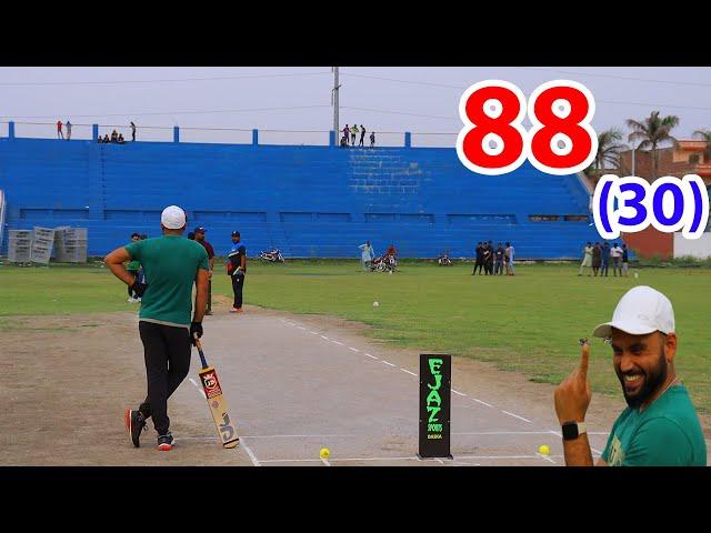 TAMOUR MIRZA VS ZAINI LEFTI 88 RUNS NEED 30 BALLS ONE OF THE BEST MATCH IN TAPE BALL CRICKET