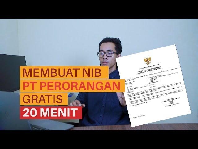 Langkah Pendaftaran NIB PT Perorangan 20 Menitan Gratis (PTP eps 4)