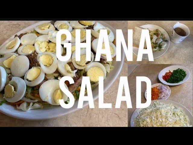 How I make my niece’s favorite Ghana Salad for Breakfast/Ghana Salad Recipe #ghana #salad #diy