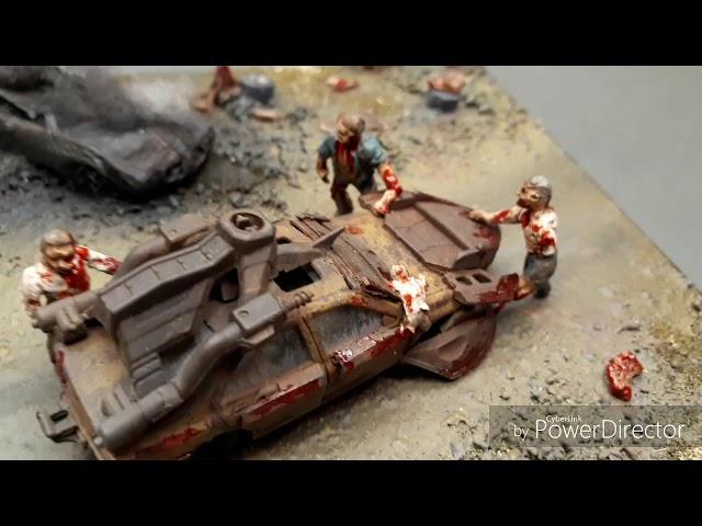 Zombie Diorama 1/64 Scale