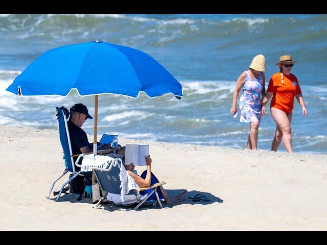 Joe Biden relaxes at the beach, sparking social media backlash