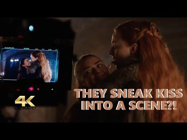 ⁴ᵏ Arya (Maisie Williams) and Sansa Stark (Sophie Turner) WOULD KISSING EACH OTHER for some scene