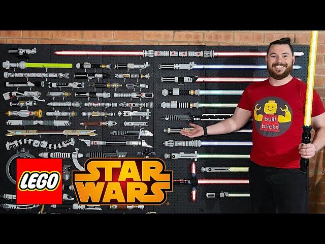 World's Largest LEGO Star Wars Lightsaber Collection!