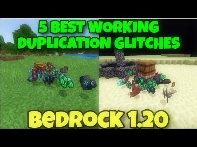 Minecraft Bedrock 5 BEST 1.20.1 DUPLICATION & XP GLITCHES! (PS4, SWITCH, XBOX, MCPE, PC)