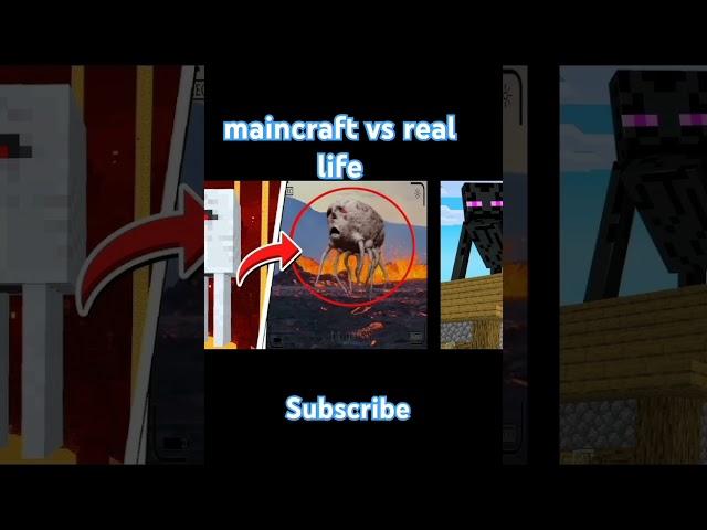 maincraft vs real life yt maincraft vs real short#short #shorts