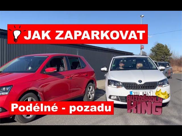 Podélné parkování jednoduché ve 3 krocích. How to park a car Parallel parking lessons Autoškola King