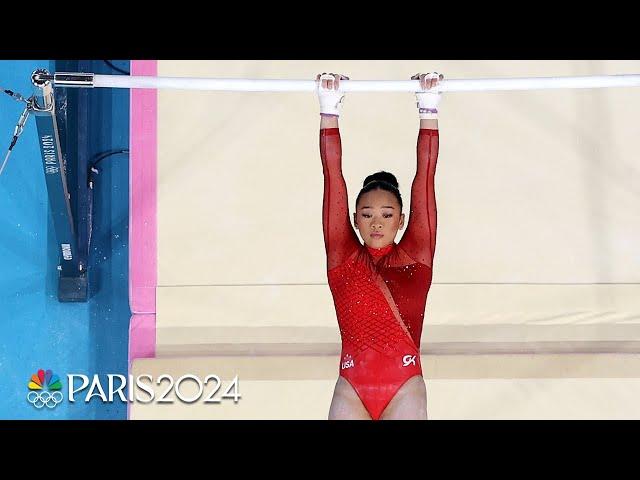 Suni Lee flies to THIRD MEDAL of the Paris Olympics with bronze on uneven bars | NBC Sports