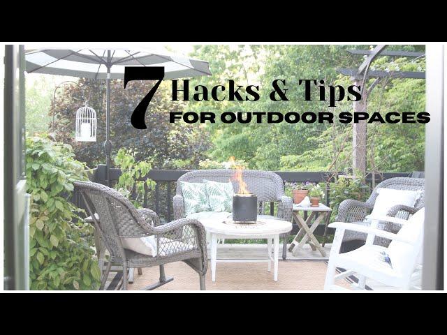 Spring Deck Decor Ideas ~ Deck Makeover ~ Tips for Outdoor Spaces ~ Hacks for Patio Decor