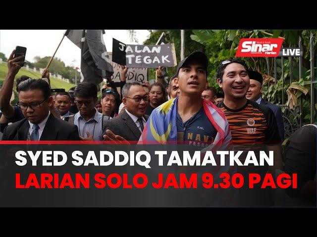 Syed Saddiq tamatkan larian solo dari Muar ke Parlimen