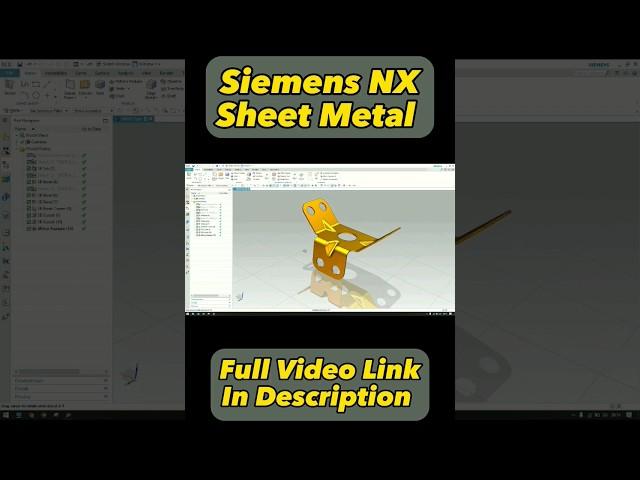 Sheet metal practice model in nx #techdesign #nxcad #unigraphics #3dmodelingsoftware