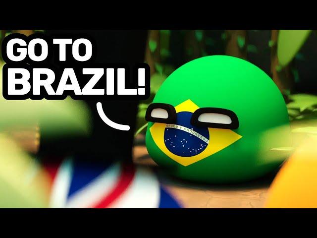 GO TO BRAZIL! | Countryballs Compilation